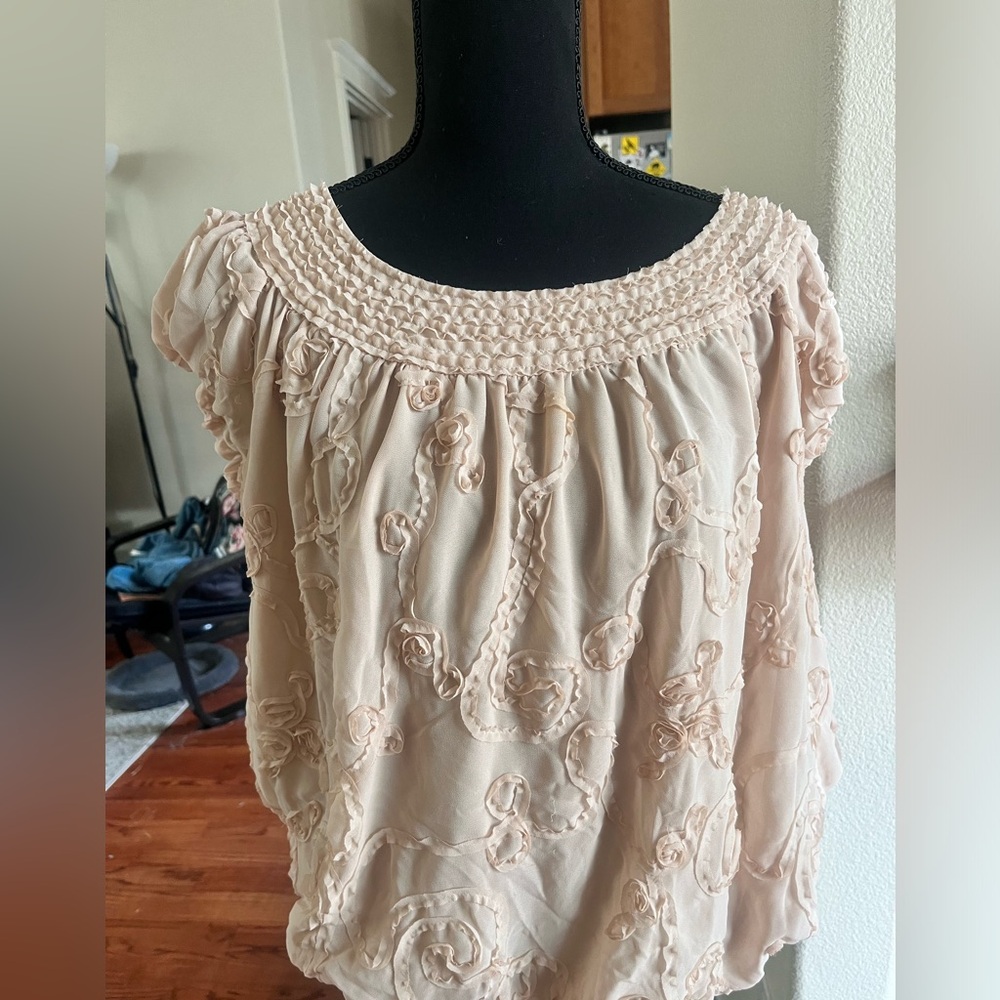 Cream blouse